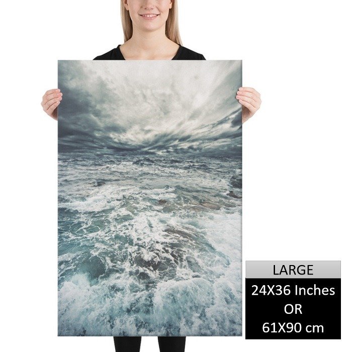 Stormy Ocean Wall Art Hd